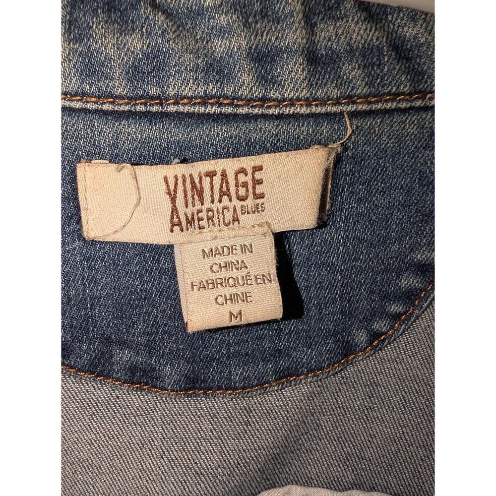 Vintage America Blues Denim Jacket Medium - Picture 4 of 6
